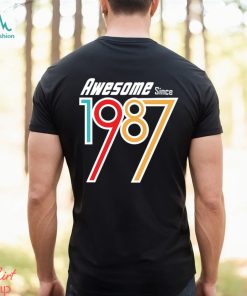 Awesome Since 1987 29 nd Birthday Gift T Shirt BN