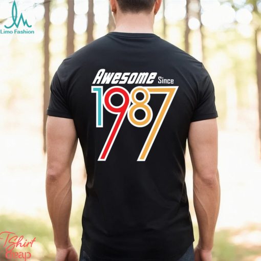 Awesome Since 1987   29 nd Birthday Gift T Shirt BN