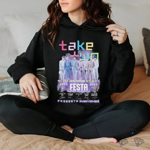 BTS Take Two 10th Anniversary 2013 – 2023 Festa Presents Everywhere Signatures Shirt