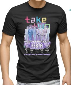 BTS Take Two 10th Anniversary 2013 – 2023 Festa Presents Everywhere Signatures Shirt