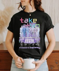 BTS Take Two 10th Anniversary 2013 – 2023 Festa Presents Everywhere Signatures Shirt