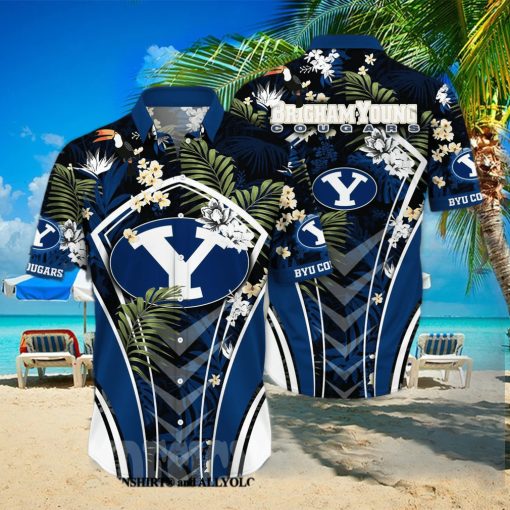 BYU Cougars NCAA Flower Full Printed 3D Hawaiian Shirt