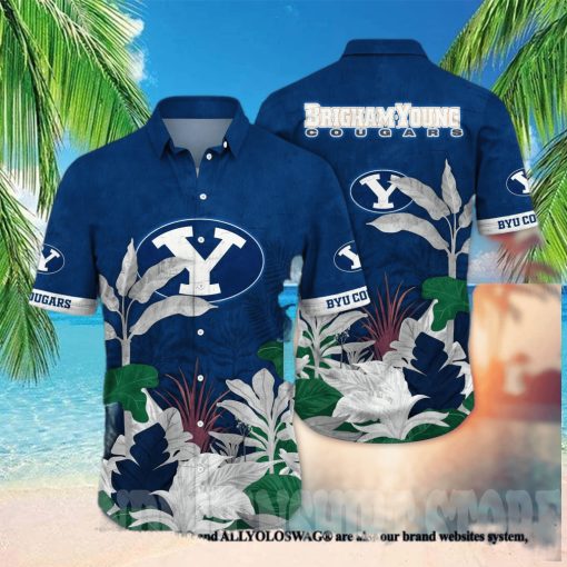 BYU Cougars NCAA Flower Full Printing 3D Hawaiian Shirt