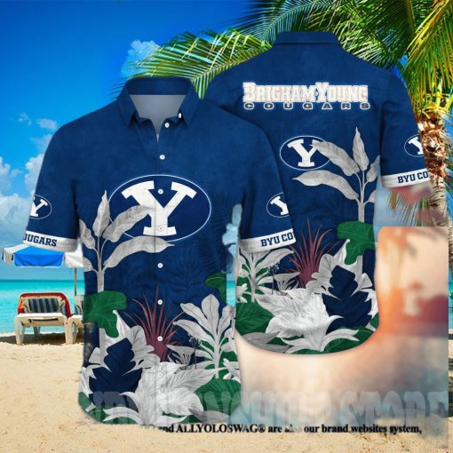 BYU Cougars NCAA Flower Full Printing 3D Hawaiian Shirt