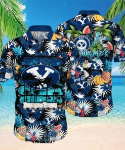 BYU Cougars NCAA Flower Tropical All Over Printed Classic Hawaiian Shirt