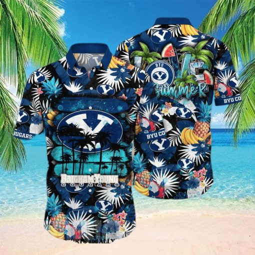 BYU Cougars NCAA Flower Tropical All Over Printed Classic Hawaiian Shirt