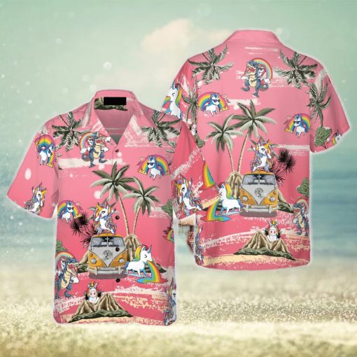 Baby Unicorn Summer Time V2 Unicorn 3D Hawaiian Shirt