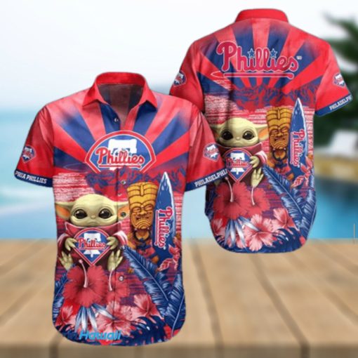 Baby Yoda MLB Philadelphia Phillies Hawaiian Shirt