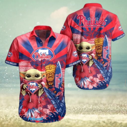 Baby Yoda MLB Philadelphia Phillies Hawaiian Shirt