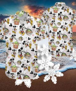 Baby Yoda Mickey Ad Vintage Aloha Hawaiian Shirt