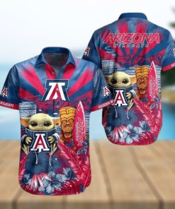 Baby Yoda Star Wars NCAA Arizona Wildcats Hawaiian Shirt For Summer Lovers