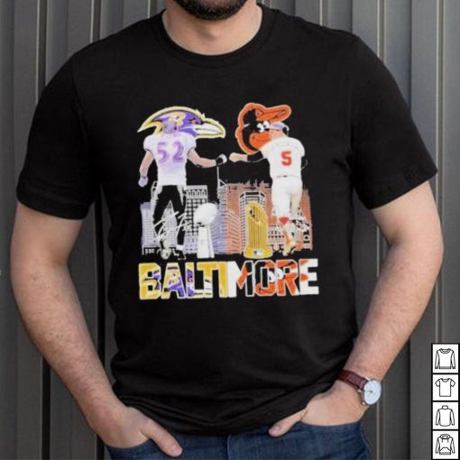 Baltimore Ravens Orioles Lewis And Robinson City Champions Signatures 2023 Shirt