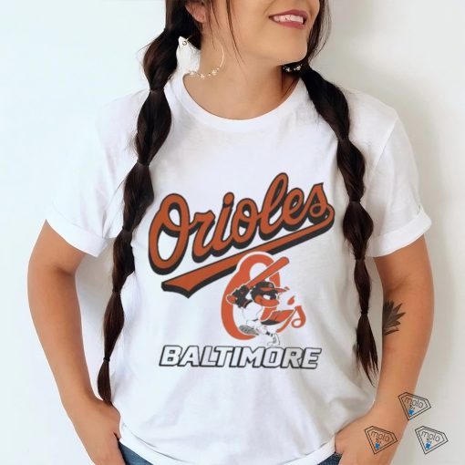 Baltimore vintage baseball art design t shirt