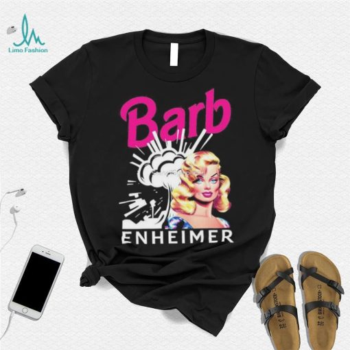 Barbenheimer Barbie Oppenheimer 2023 Pink And White Shirt