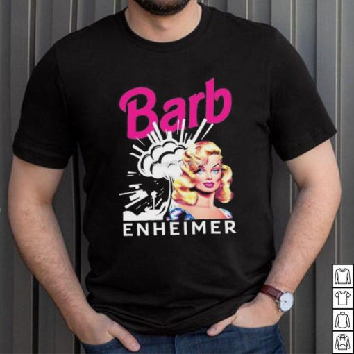 Barbenheimer Barbie Oppenheimer 2023 Pink And White Shirt