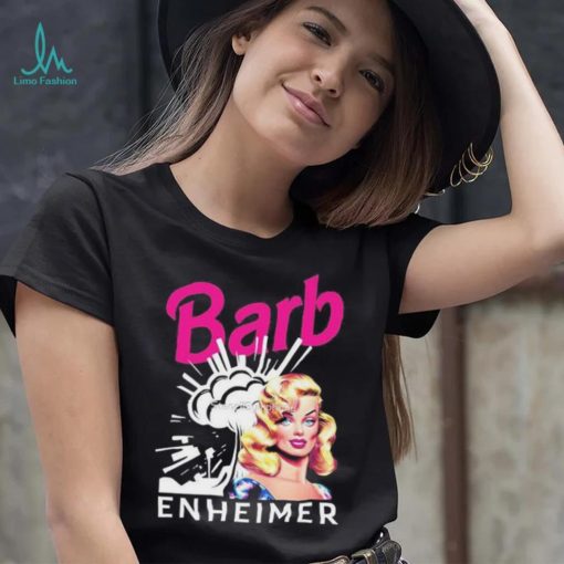 Barbenheimer Barbie Oppenheimer 2023 Pink And White Shirt