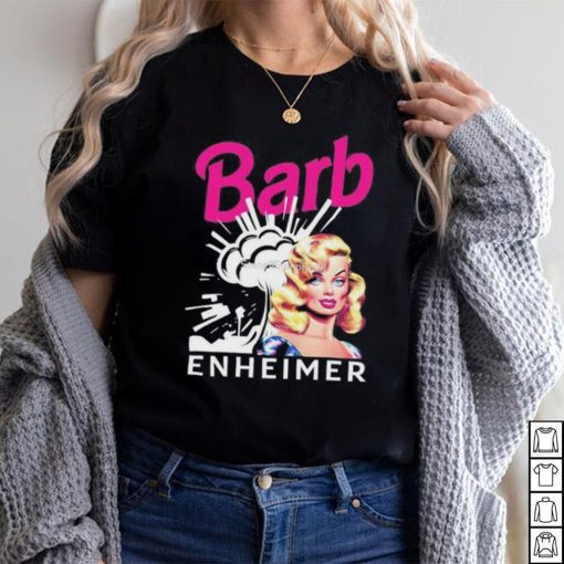 Barbenheimer Barbie Oppenheimer 2023 Pink And White Shirt