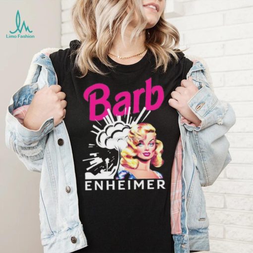 Barbenheimer Barbie Oppenheimer 2023 Pink And White Shirt