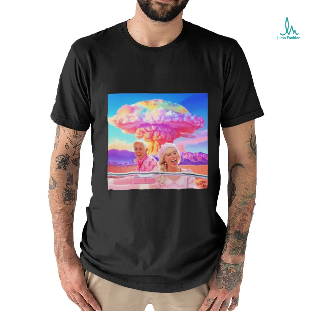 Barbie And Ken On The Car Barbenheimer Shirt Barbie And Ken On The Car Barbenheimer Shirt
