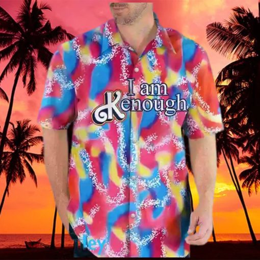 Barbie I Am Kenough Ken Ryan Gosling Rainbow Hawaiian Shirt