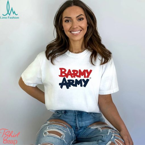 Barmy army large print T shirts