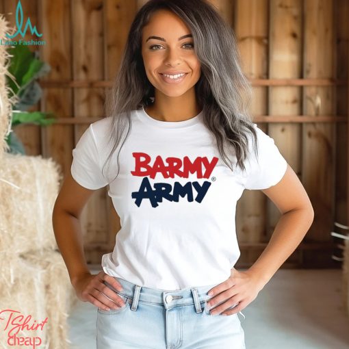 Barmy army large print T shirts