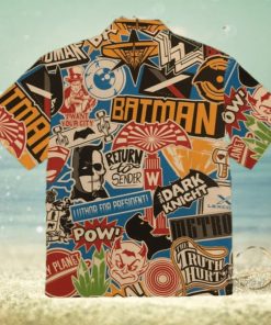 Batman Label Hawaiian Shirt Aloha Summer Hawaiian Shirt