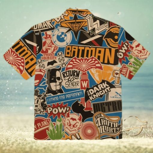 Batman Label Hawaiian Shirt Aloha Summer Hawaiian Shirt