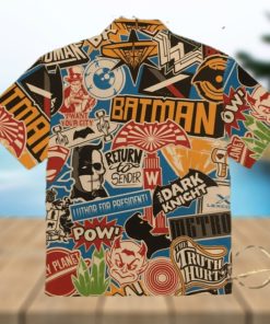 Batman Label Hawaiian Shirt Aloha Summer Hawaiian Shirt