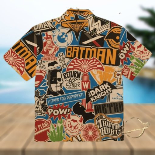 Batman Label Hawaiian Shirt Aloha Summer Hawaiian Shirt