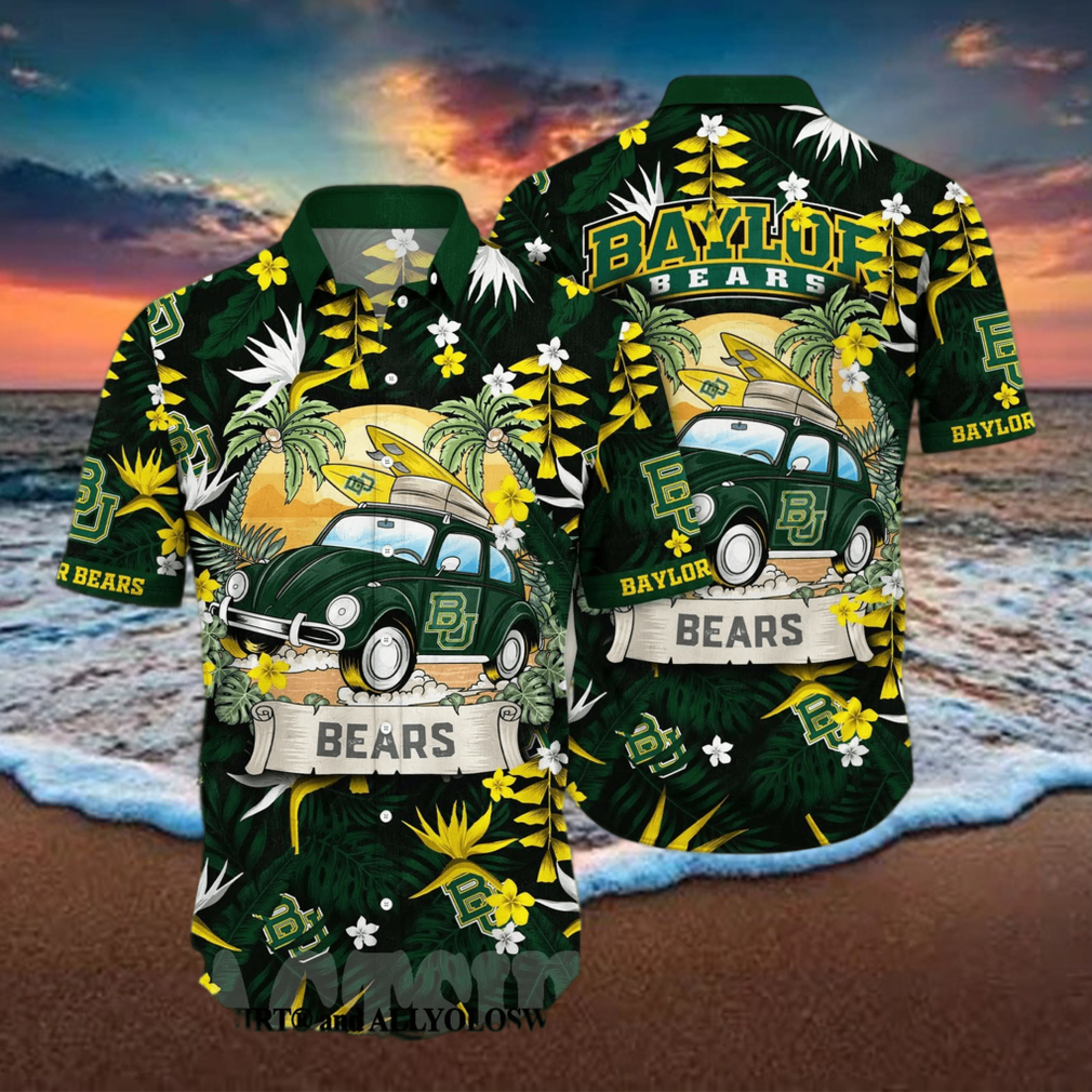 Baylor Bears NCAA Flower All Over Print Classic Hawaiian Shirt Baylor Bears NCAA Flower All Over Print Classic Hawaiian Shirt