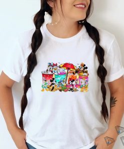 Beach Summer Mickey Coffee Cups Shirt For Coffee Lovers, Disney Shirts