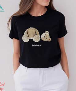 Bear print cotton T shirt