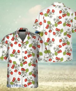 Beautiful Strawberry Seamless Pattern 3D Hawaiian Shirt