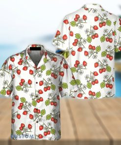 Beautiful Strawberry Seamless Pattern 3D Hawaiian Shirt