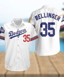 Bellinger 35 Los Angeles Dodgers Funny Hawaiian Shirt Gift For Baseball Players