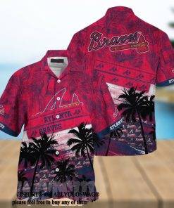 Best Selling Product  Atlanta Braves MLB Palm Tree Pattern All Over Print Hawaiian Shirt