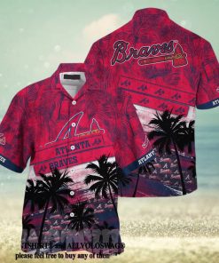 Best Selling Product  Atlanta Braves MLB Palm Tree Pattern All Over Print Hawaiian Shirt