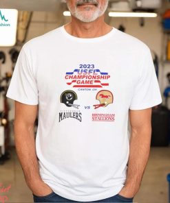 Best Usfl Game Football Championship Birmingham Stallions Vs Pittsburgh Maulers Match Up 2023 Canton OH Shirt