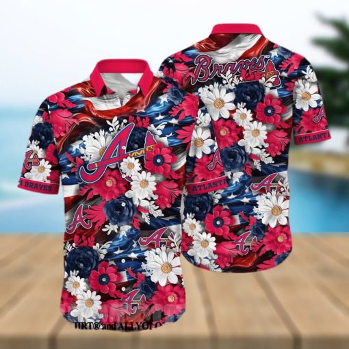 Best_Selling_ProductBest Selling Product  Atlanta Braves MLB Independence Day 3D Full Printing Hawaiian Shirt