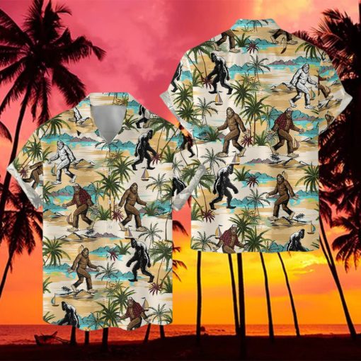 Bigfoot 3D 3D Hawaiian Shirt