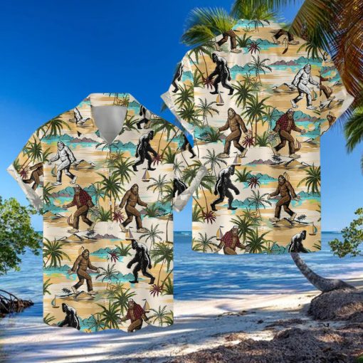 Bigfoot 3D 3D Hawaiian Shirt