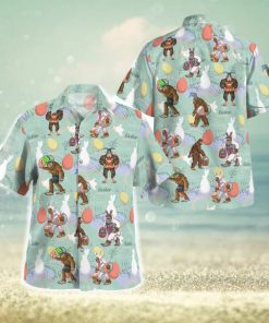 Bigfoot Happy Easter Day Hawaiian Shirt