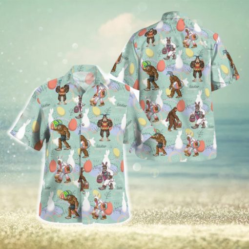 Bigfoot Happy Easter Day Hawaiian Shirt