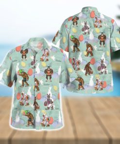 Bigfoot Happy Easter Day Hawaiian Shirt