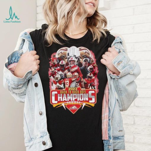 Birmingham Stallions 2023 Back To Back USFL Champions News Shirt