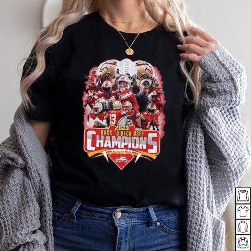 Birmingham Stallions 2023 Back To Back USFL Champions News Shirt