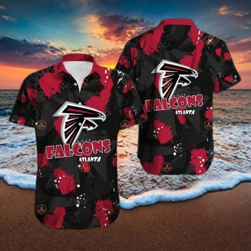 Black Aloha NFL Atlanta Falcons Hawaiian Shirt Trendy Summer Gift