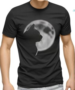 Black Cat In Front of the Full Moon T Shirt, hoodie, sweater, long sleeve and tank top Black Cat In Front of the Full Moon T Shirt