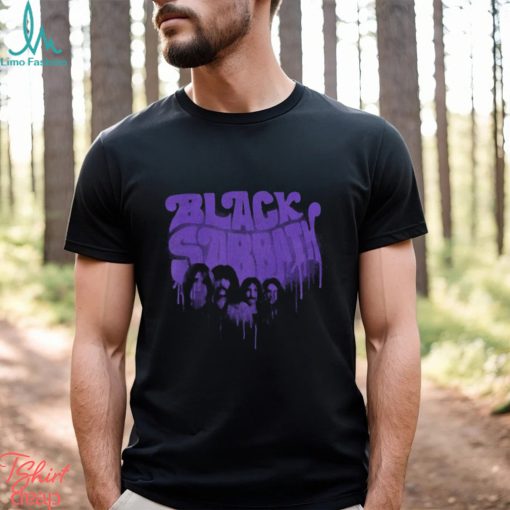 Black Sabbath Purple Graffiti Logo T shirt